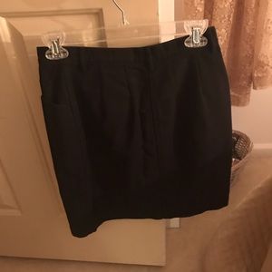 Black jean skirt